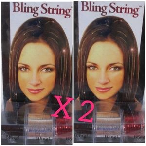 Bling String Sparkly Hair Extensions 2 Packs